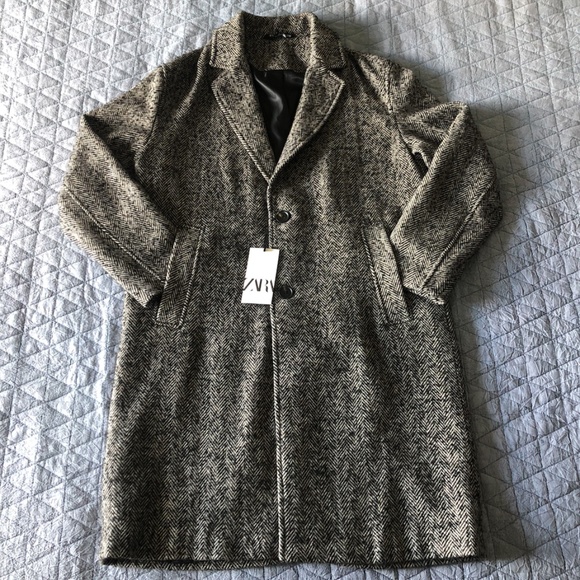 Zara Other - Men's Zara Herringbone Textured Weave Jacket